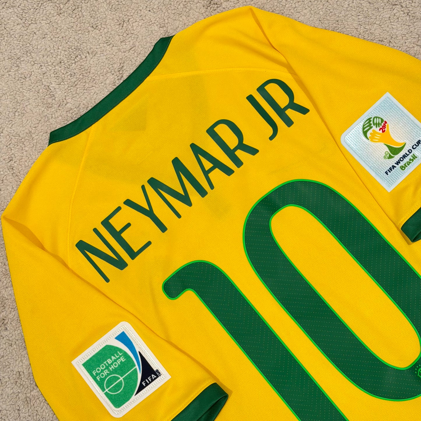 Brazil 2014 World Cup home x Neymar Jr #10 (M)