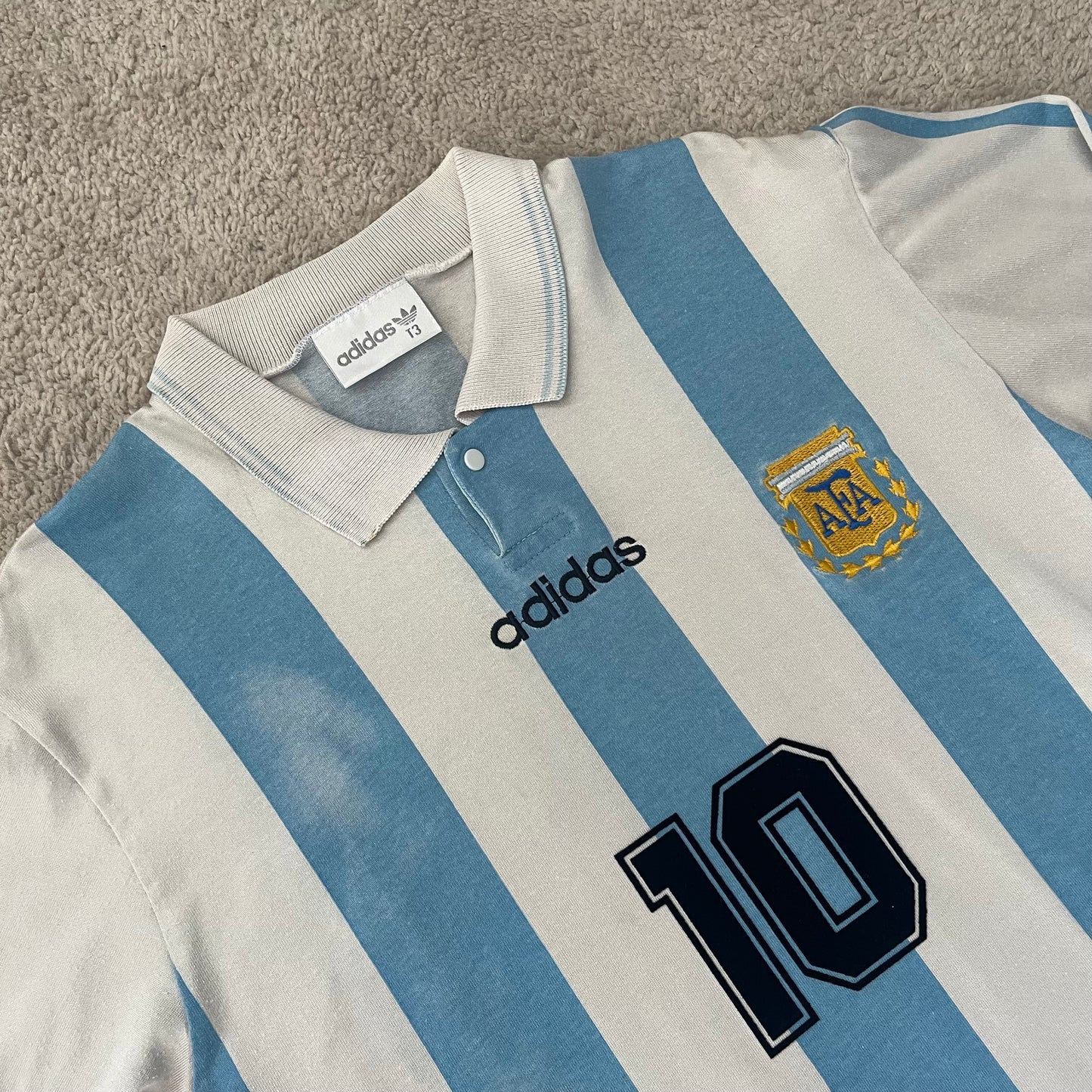 Argentina 1994 World Cup home LONG SLEEVES x Diego Armando Maradona #10 (L)