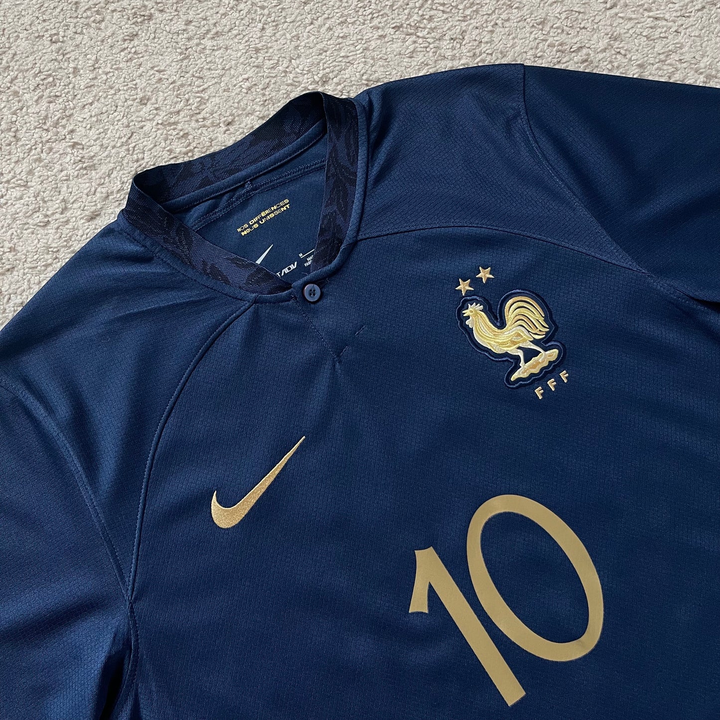 France 2022 World Cup home x Kylian Mbappe #10 (M)