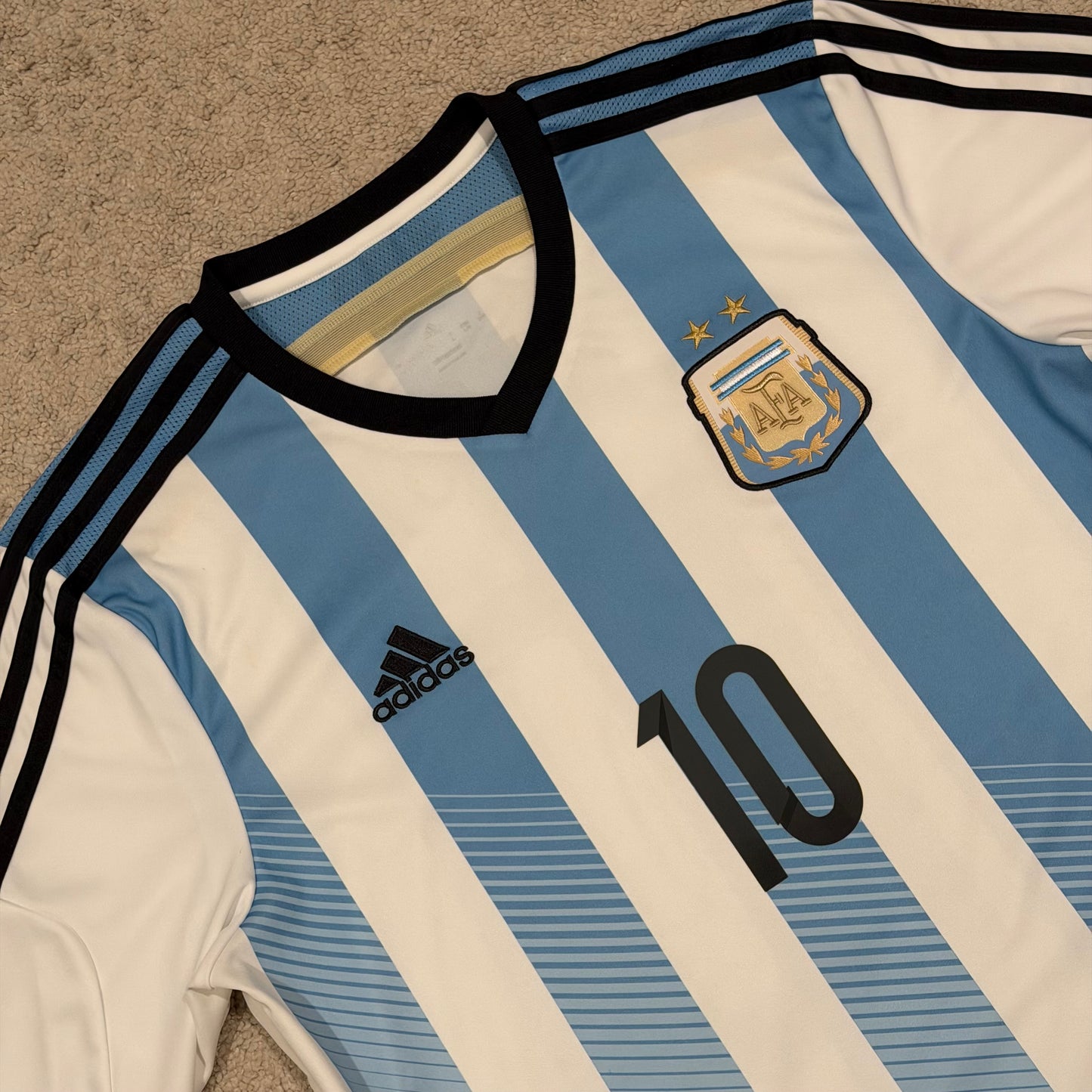 Argentina 2014 World Cup home x Messi #10 (L)
