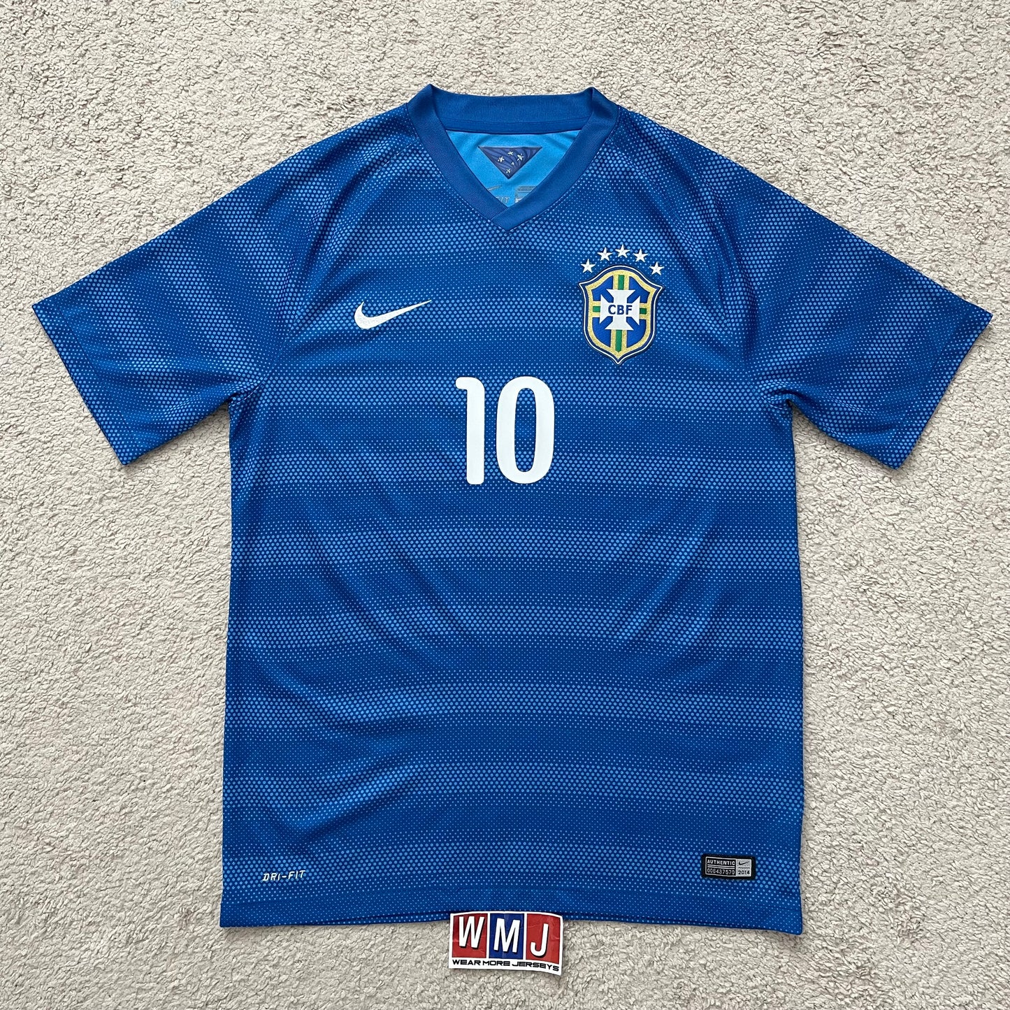Brazil 2014 World Cup away x Neymar Jr #10 (M)