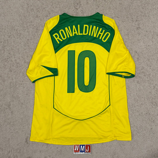 Brazil 2004/05 home x Ronaldinho #10 (L)