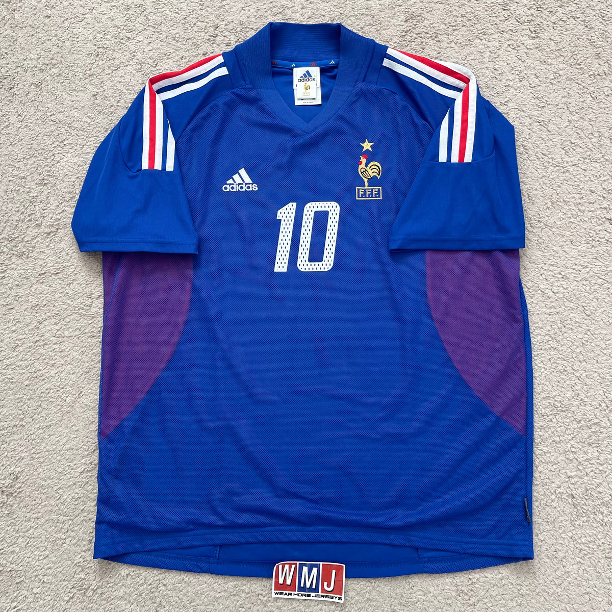 France 2002 World Cup home x Zinedine Zidane #10 (XL)