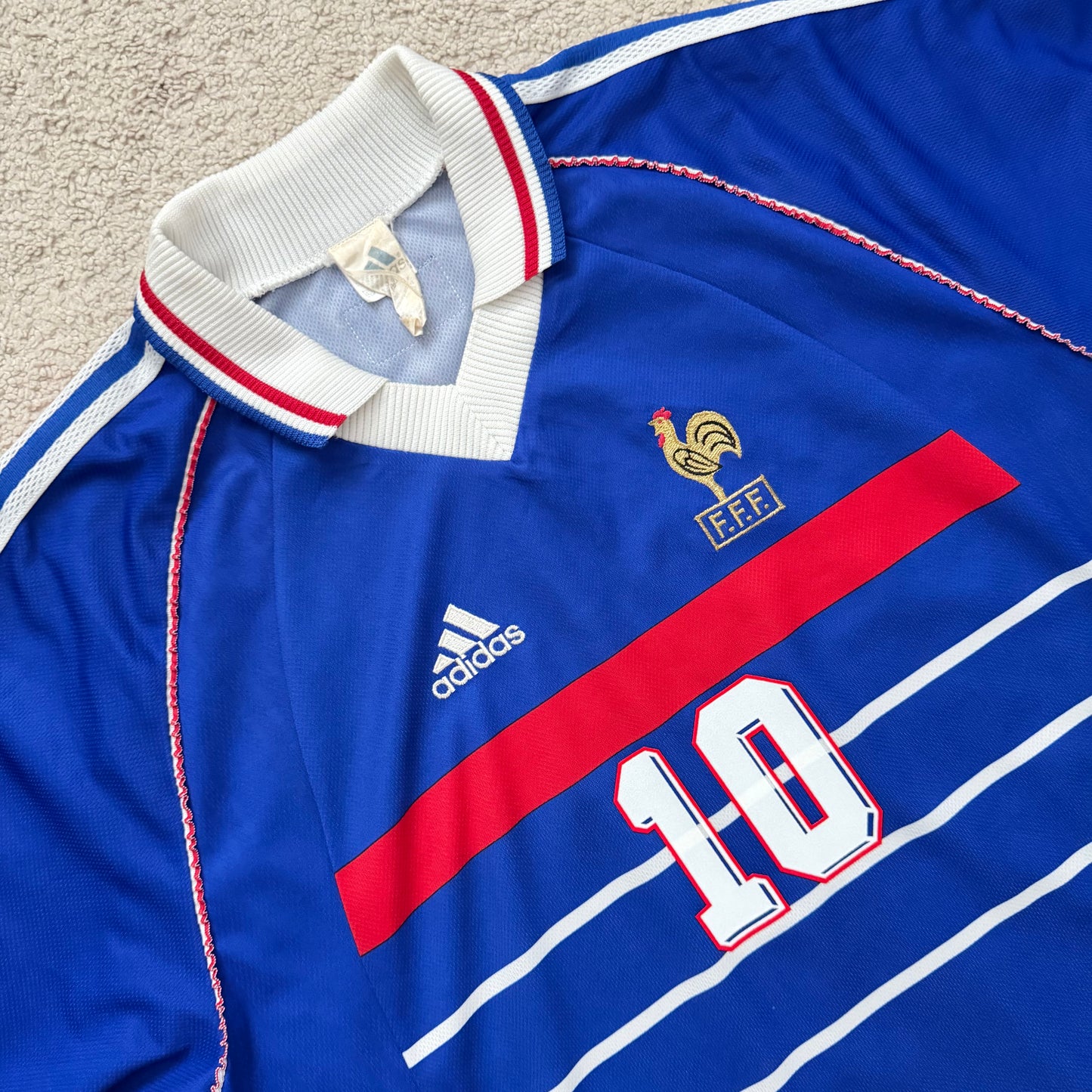 France 1998 World Cup home x Zinedine Zidane #10 (XL)