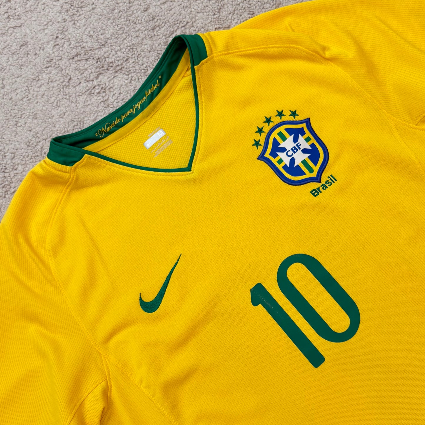 Brazil 2008/2009/2010 home x Ronaldinho #10 (M)