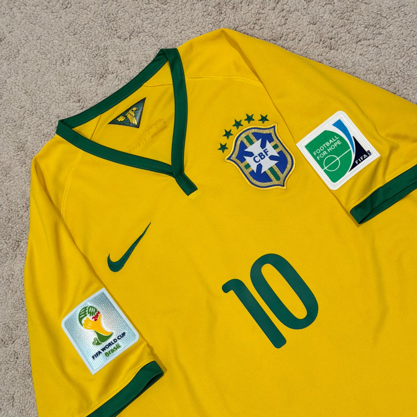 Brazil 2014 World Cup home x Neymar Jr #10 (M)