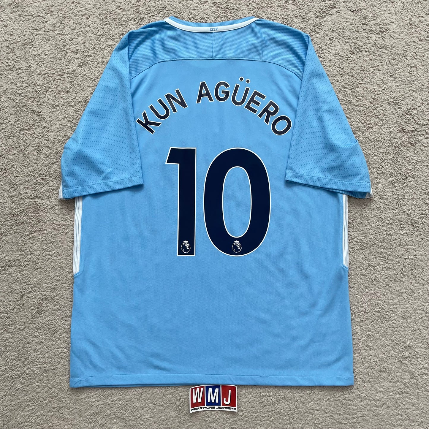 Manchester City 2017/18 home x Sergio Kun Agüero #10 (XL)