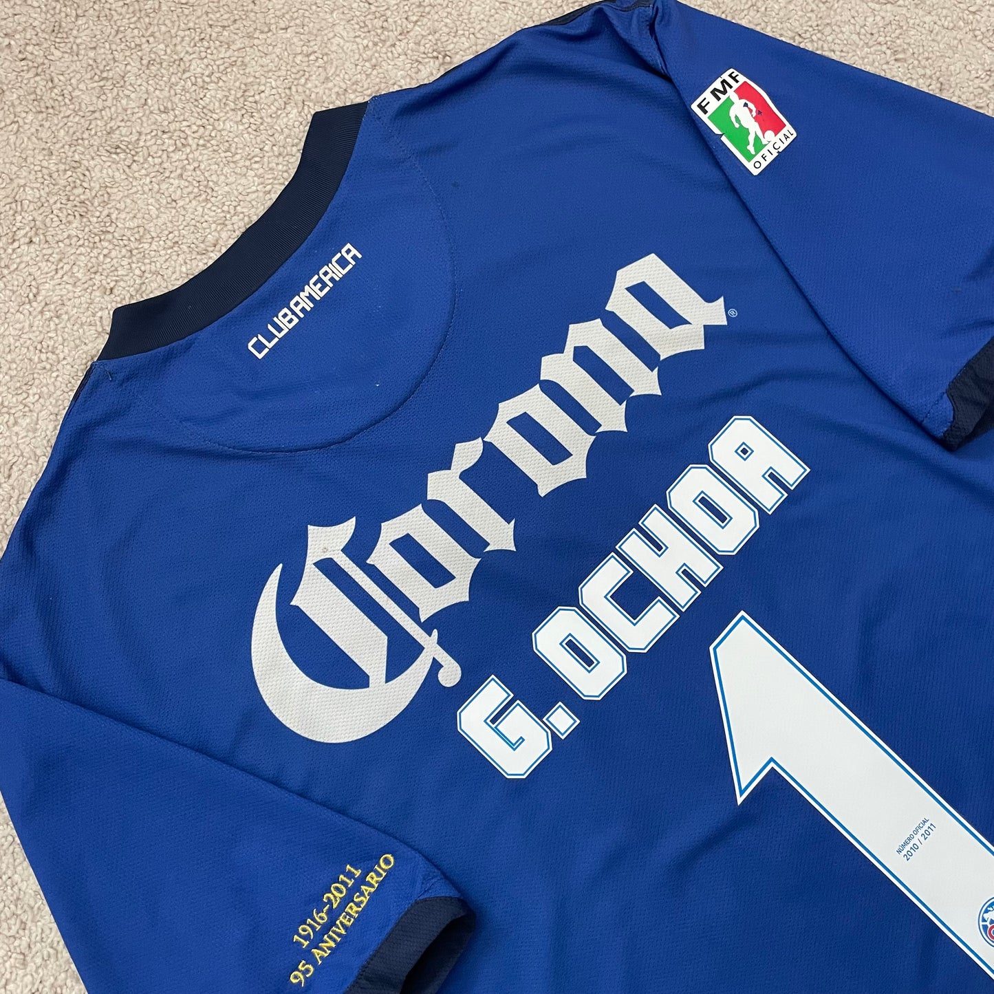 Club America 2010/11 third 95th Anniversary x Guillermo Ochoa #1 (XXL)