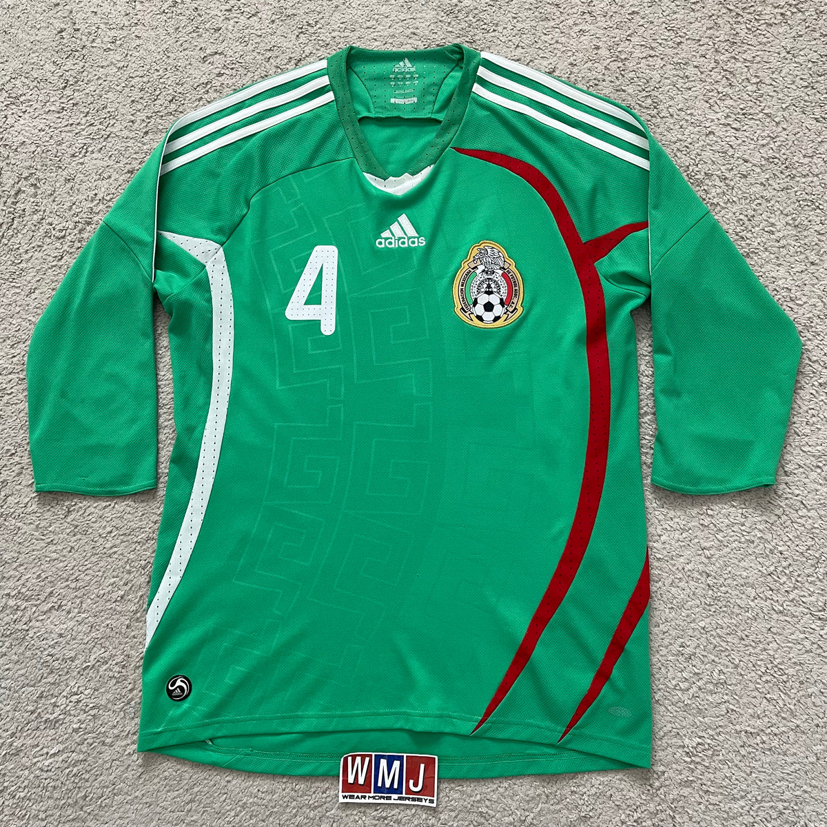 Mexico 2008/09 home 3/4 SLEEVES x Rafa Marquez #4 (M)