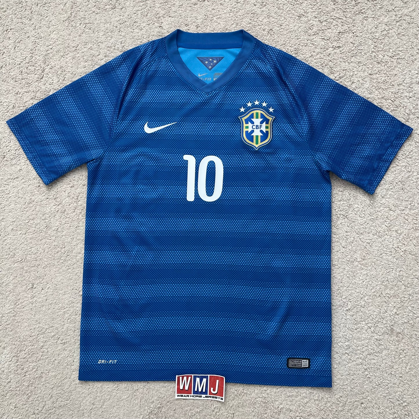 Brazil 2014 World Cup away x Neymar Jr #10 (M)