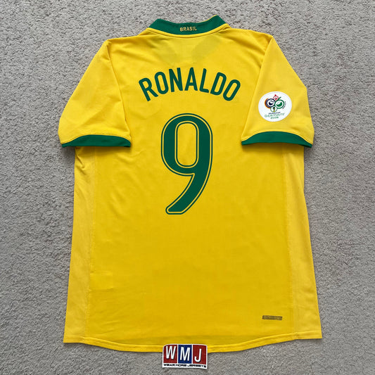 Brazil 2006 World Cup home x Ronaldo Nazario #9 (L)