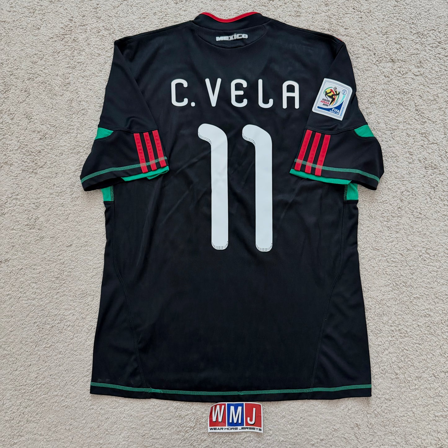 Mexico 2010 World Cup away x Carlos Vela #11 (M)
