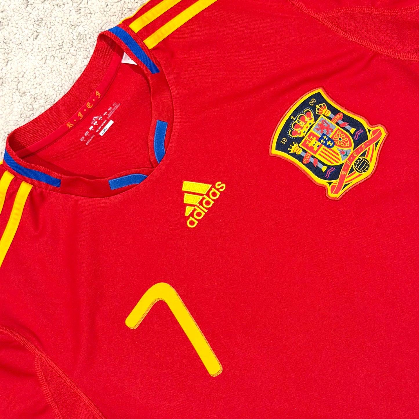 Spain 2010 World Cup home x David Villa #7 (L)