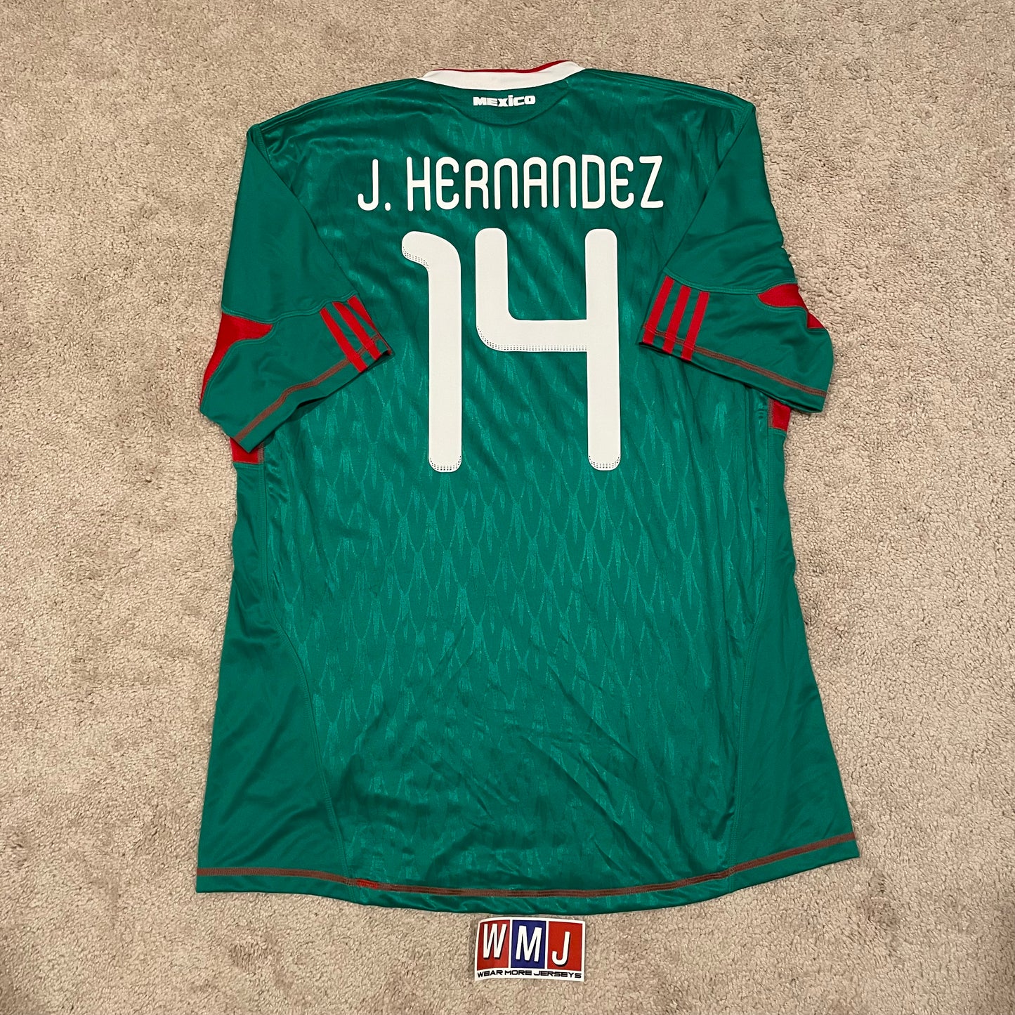 Mexico 2010 World Cup home x Chicharito Hernandez #14 (XL)