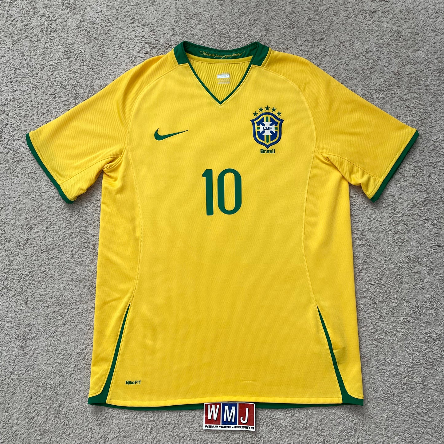 Brazil 2008/2009/2010 home x Ronaldinho #10 (M)