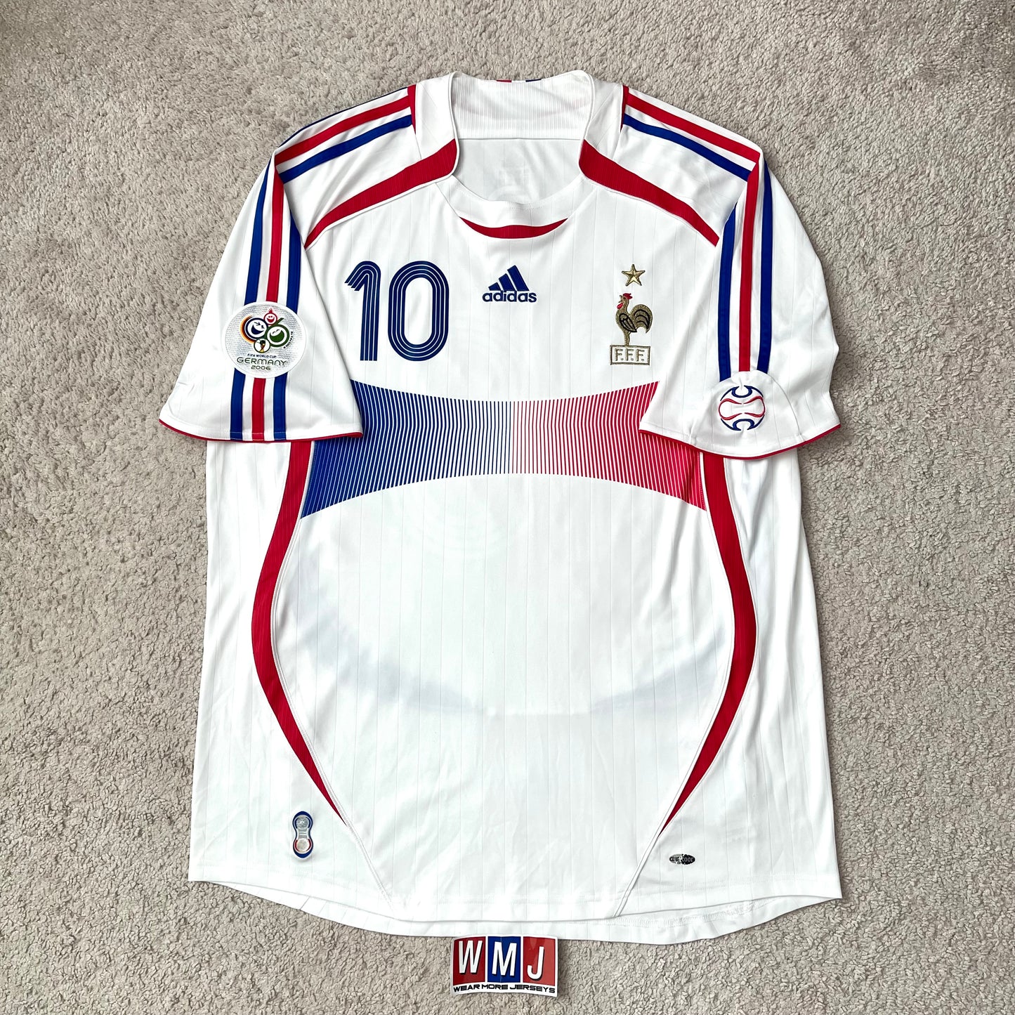 France 2006 World Cup away x Zinedine Zidane #10 (XL)