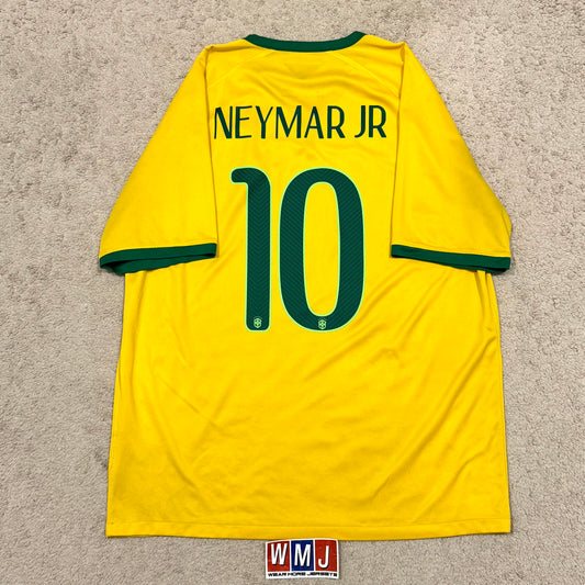 Brazil 2014 World Cup home x Neymar Jr #10 (L)