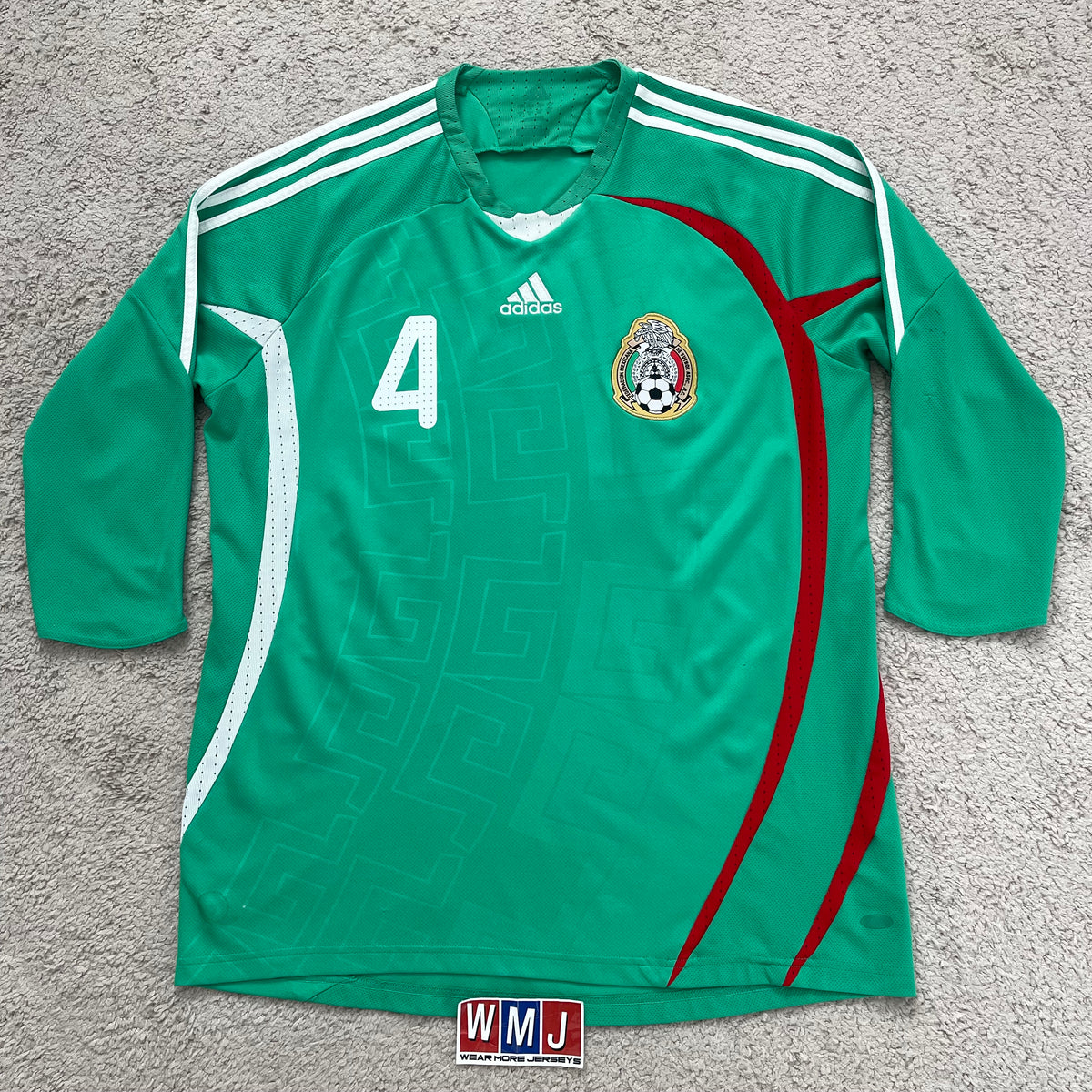 Mexico 2008/09 home 3/4 SLEEVES x Rafa Marquez #4 (L)