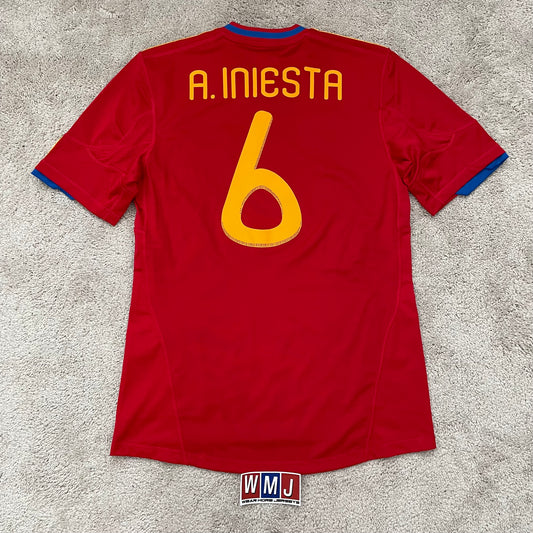 Spain 2010 World Cup home x Andres Iniesta #6 (M)