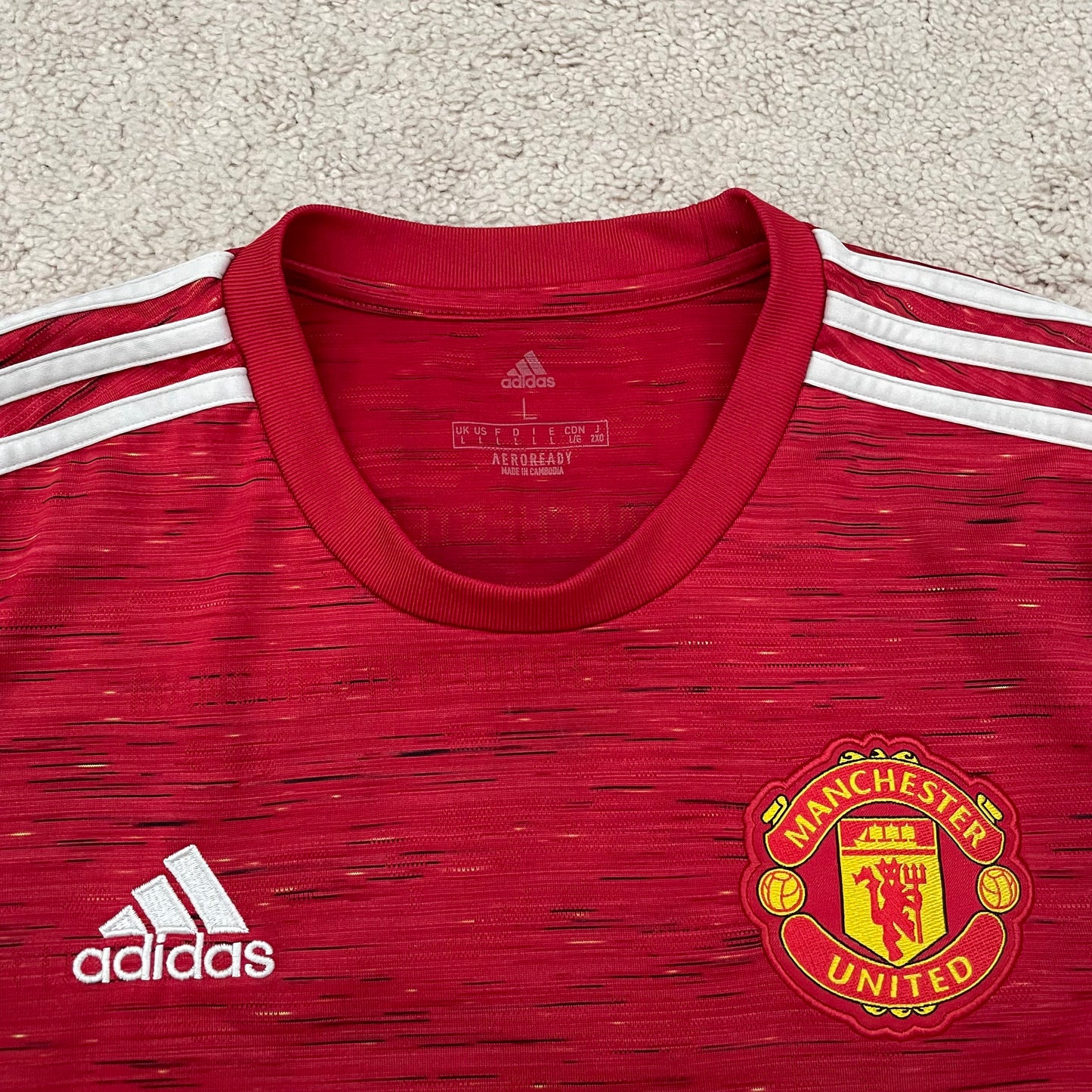 Manchester United 2020/21 home x Edinson Cavani #7 (L)