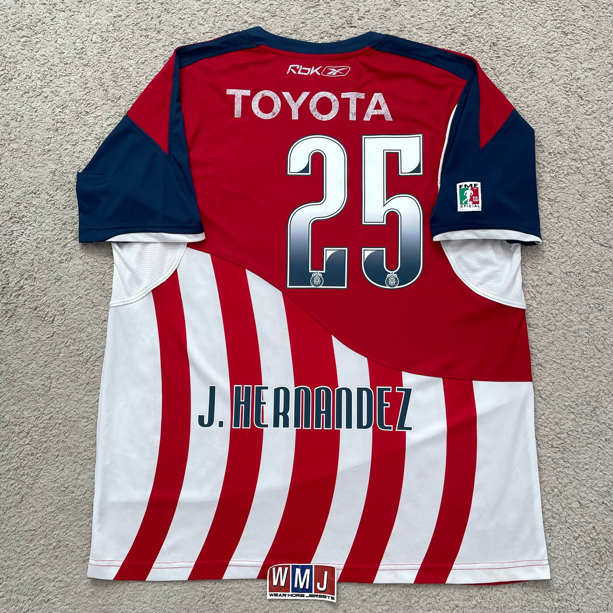 Chivas de Guadalajara 2007/08 home x Chicharito Hernandez #25 (XXL)