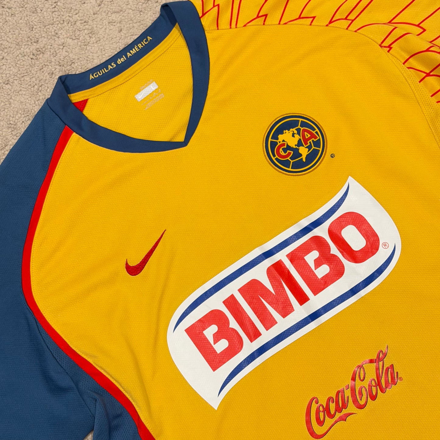 Club America 2007/08 home x Salvador Cabañas #9 (L)