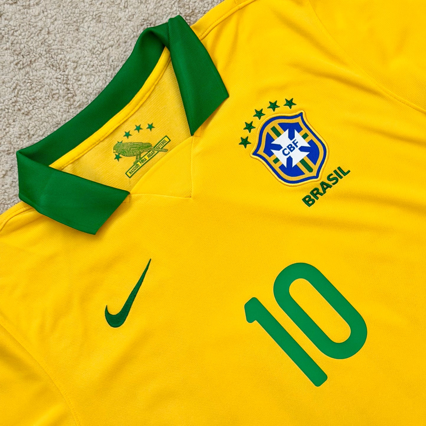 Brazil 2013 home x Ronaldinho #10 (L)