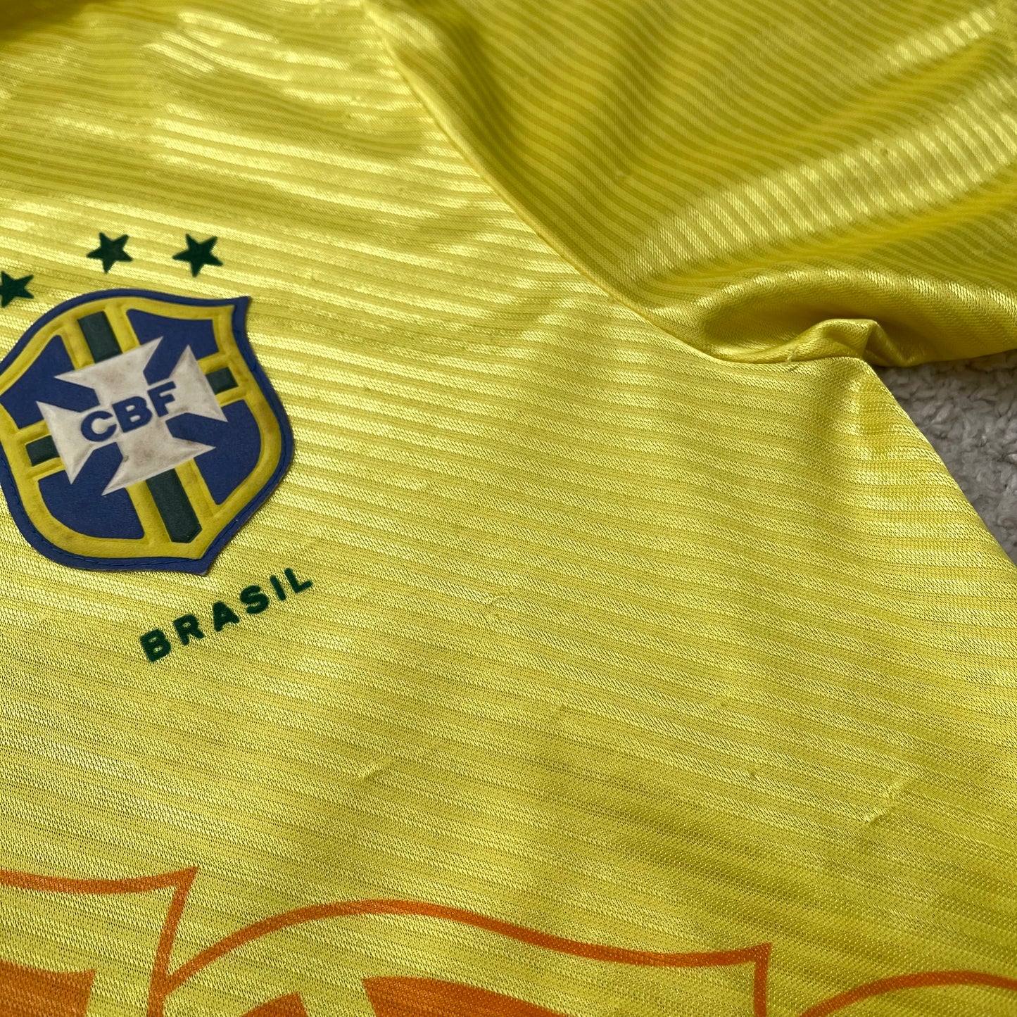 Brazil 1994 World Cup home x Ronaldo Nazario #20 (L)