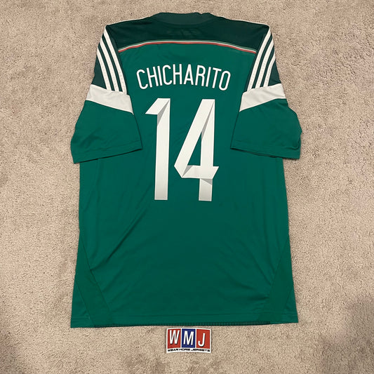 Mexico 2014 World Cup home x Chicharito Hernandez #14 (M)