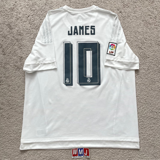 Real Madrid 2015/16 home x James Rodriguez #10 (XXL)
