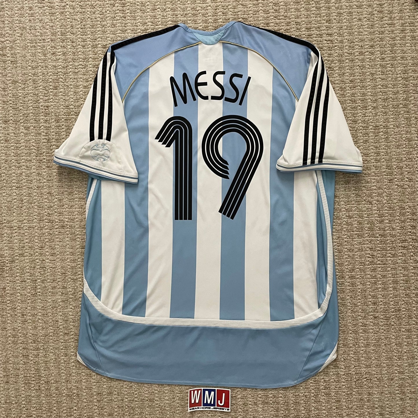 Argentina 2006 World Cup home x Messi #19 (XXL)