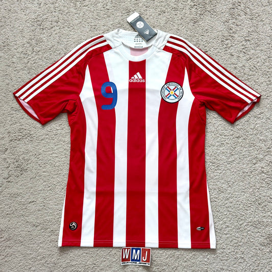 Paraguay 2008/09 home x Roque Santa Cruz #9 (L) *BRAND NEW WITH TAGS