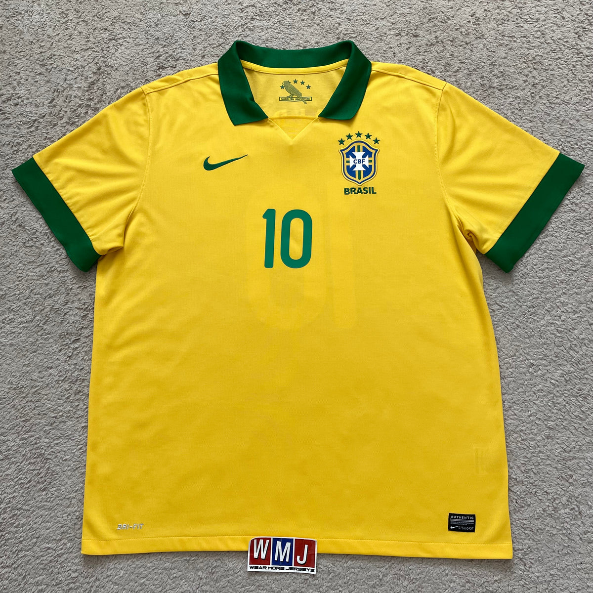 Brazil 2013 home x Ronaldinho #10 (XXL)