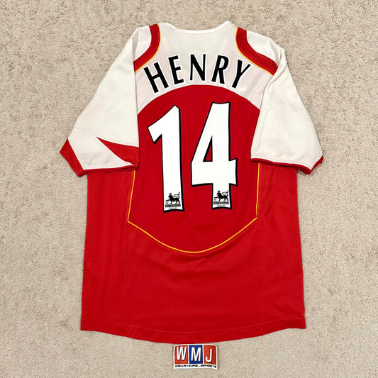 Arsenal 2004/05 home x Thierry Henry #14 (M) *has some small holes