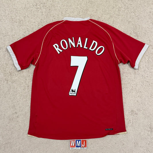 Manchester United 2006/07 home x Cristiano Ronaldo #7 (L)
