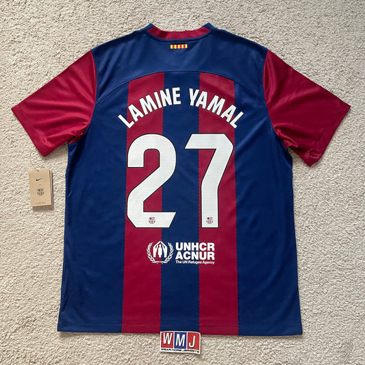 Barcelona 2023/24 home x Lamine Yamal #27 (XL) *BRAND NEW WITH TAGS