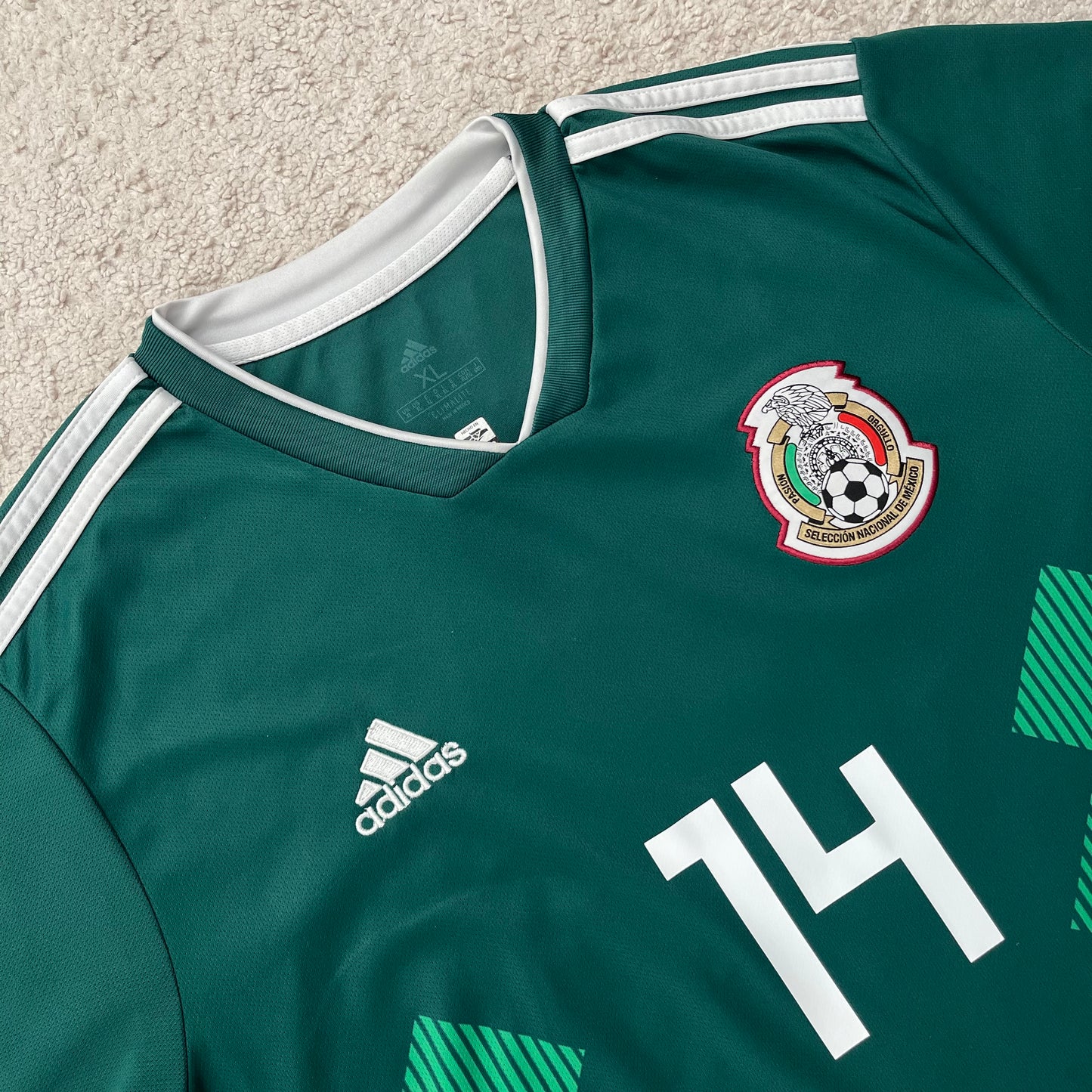 Mexico 2018 World Cup home x Chicharito Hernandez #14 (XL)