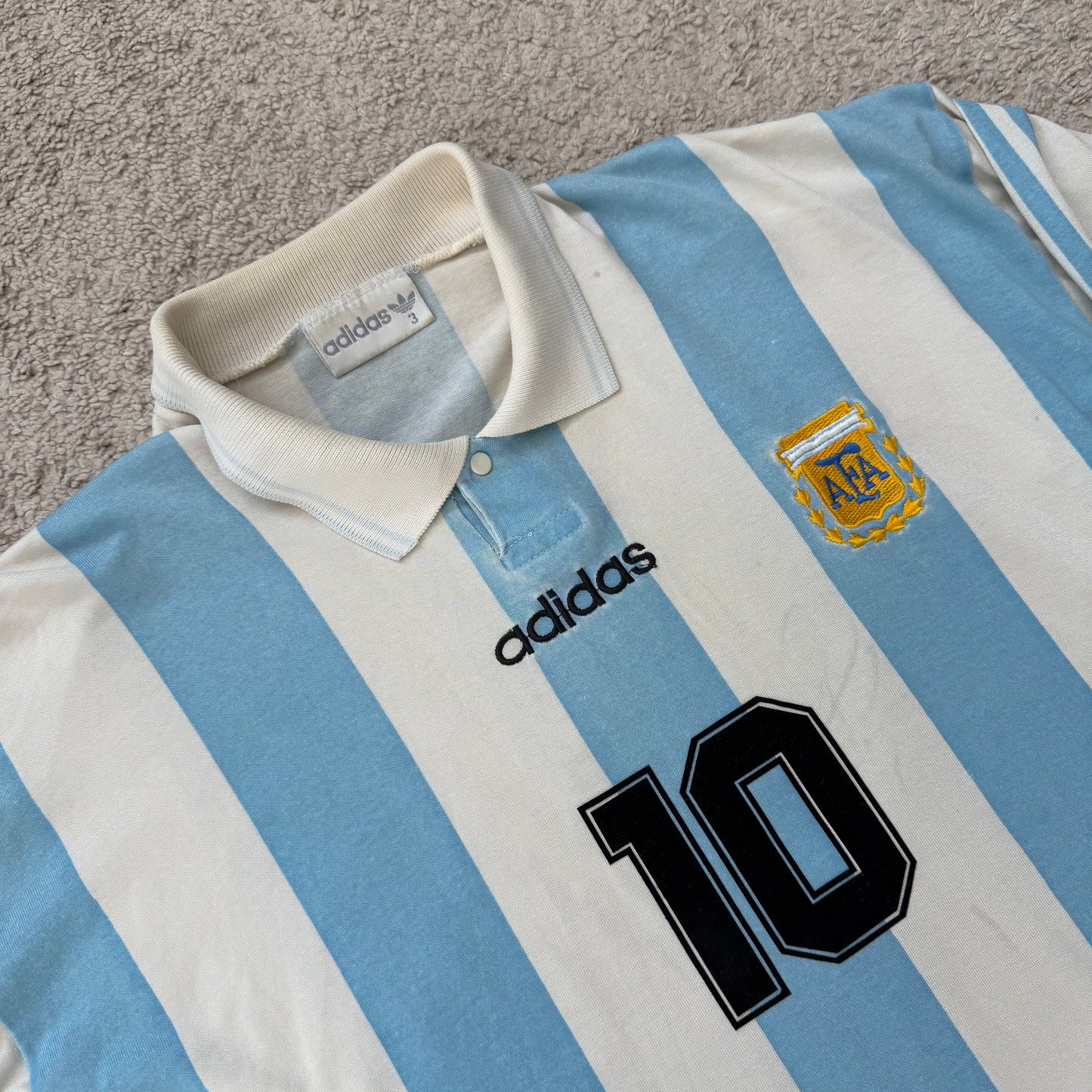 Argentina 1994 World Cup home LONG SLEEVES x Diego Armando Maradona #10 (L)