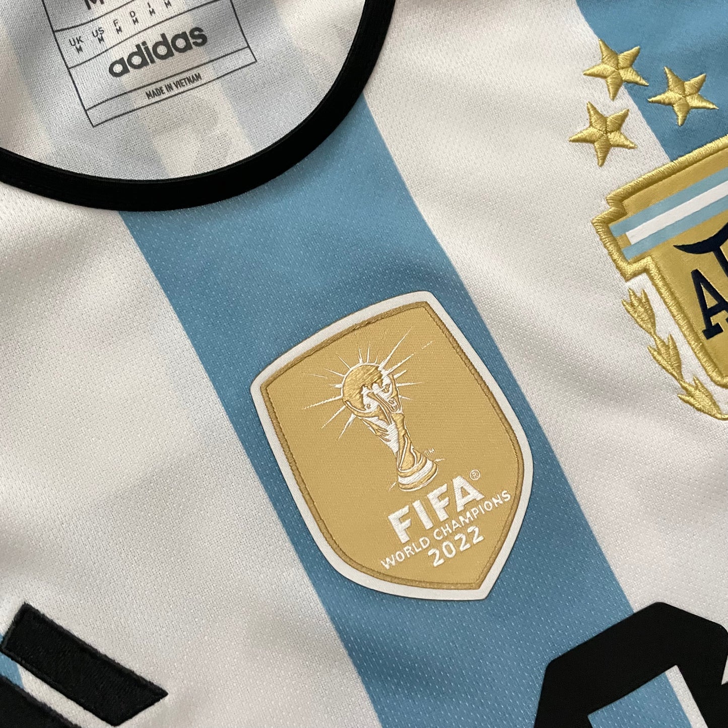 Argentina 2022 World Cup Champions 3 STARS home x Messi #10 (M)