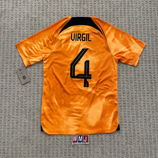 Netherlands 2022 World Cup home x Virgil Van Dijk #4 (S) *BRAND NEW WITH TAGS