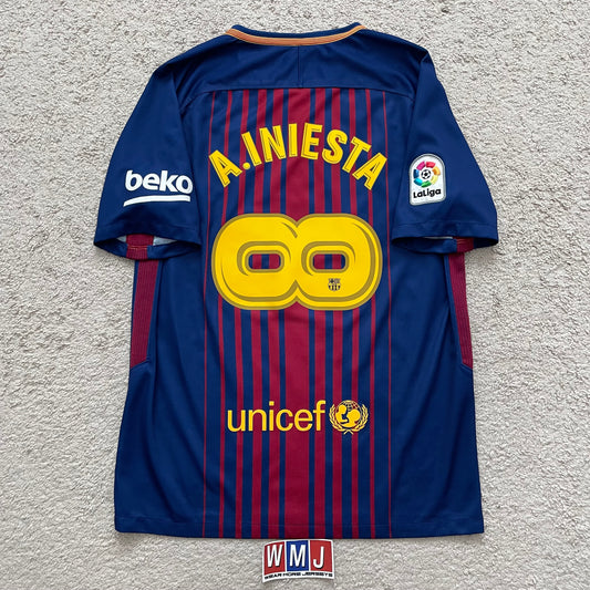 Barcelona 2017/18 home x Andres Iniesta INFINITO SPECIAL EDITION (M)