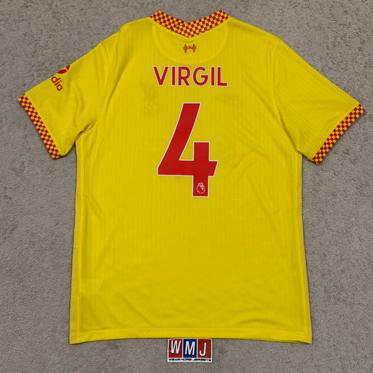 Liverpool 2021/22 third x Virgil Van Dijk #4 (L)