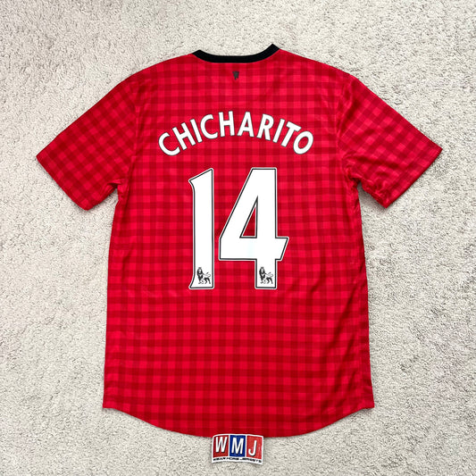 Manchester United 2012/13 home x Chicharito Hernandez #14 (M)