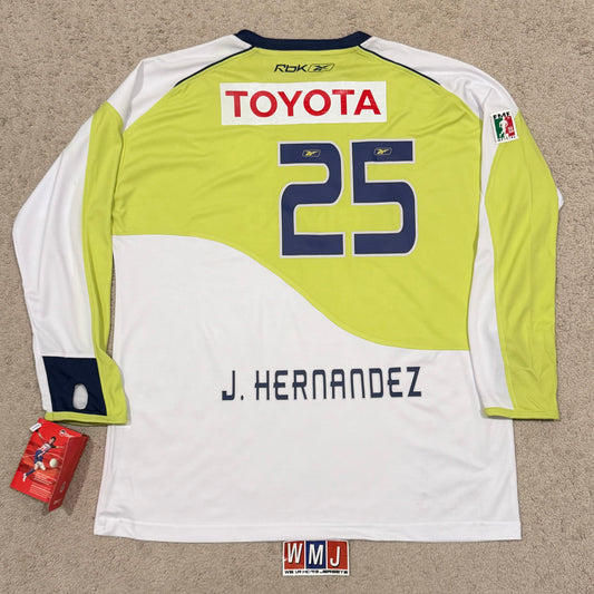 Chivas de Guadalajara 2007/08 away LONG SLEEVES x Chicharito Hernandez #25 (XXL) *BRAND NEW WITH TAGS