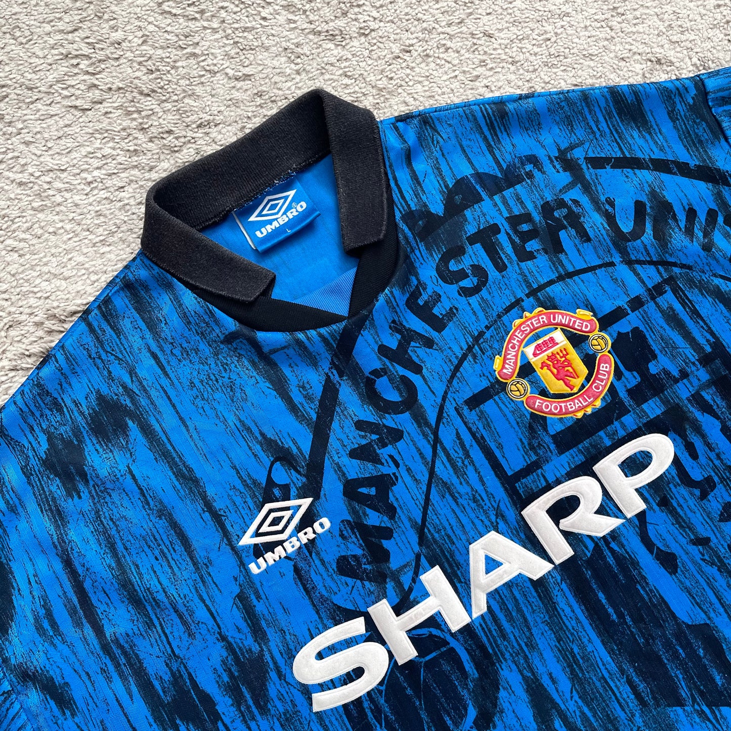 Manchester United 1992/93 away x Eric Cantona #7 (L)