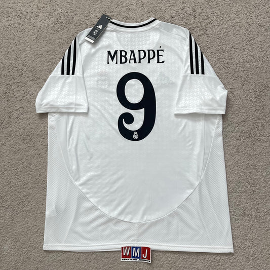 Real Madrid 2024/2025 home x Kylian Mbappé #9 (XL) *BRAND NEW WITH TAGS