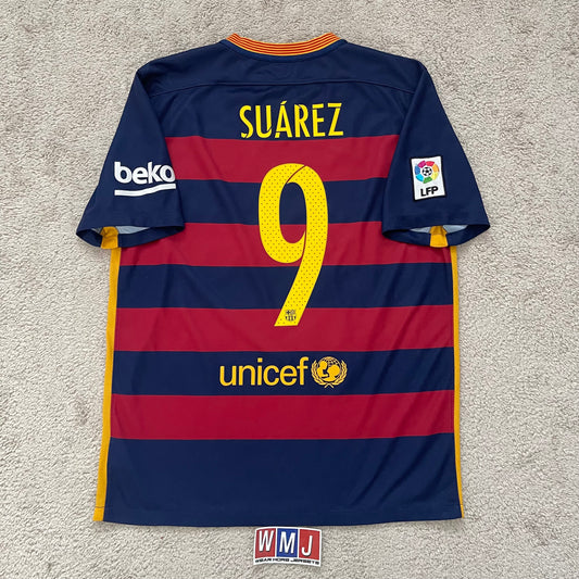 Barcelona 2015/16 home x Luis Suarez #9 (L)