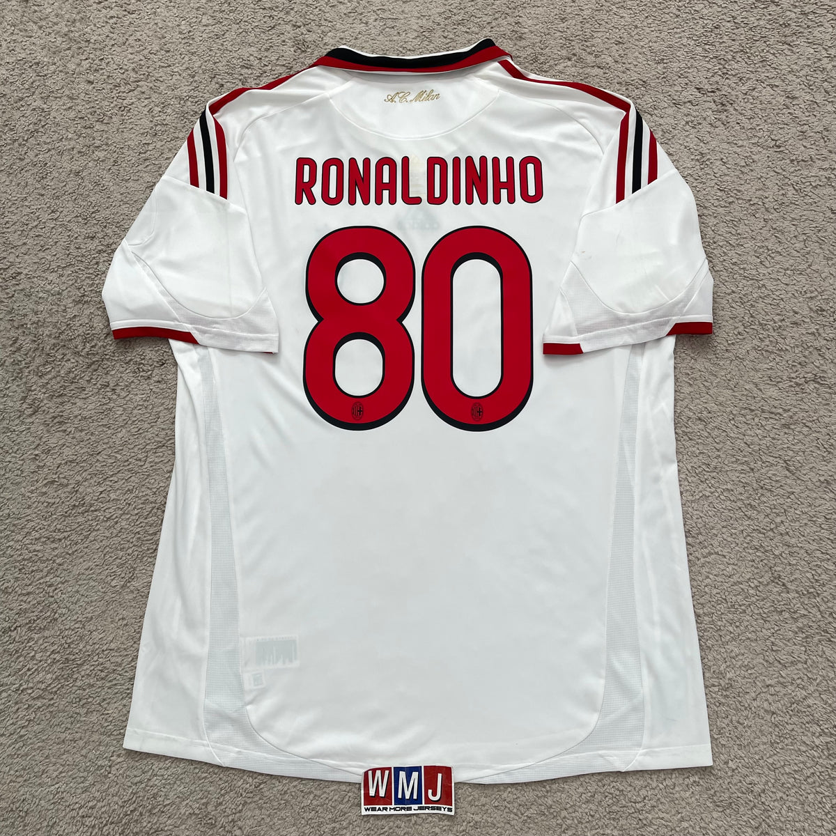 AC Milan 2009/10 away x Ronaldinho #80 (XL)
