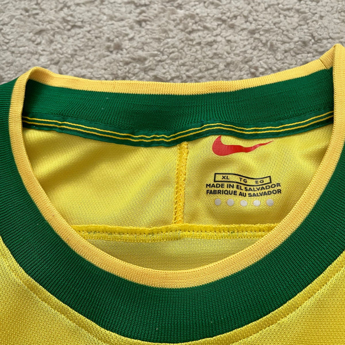 Brazil 1998 World Cup home x Ronaldo Nazario #9 (XL)