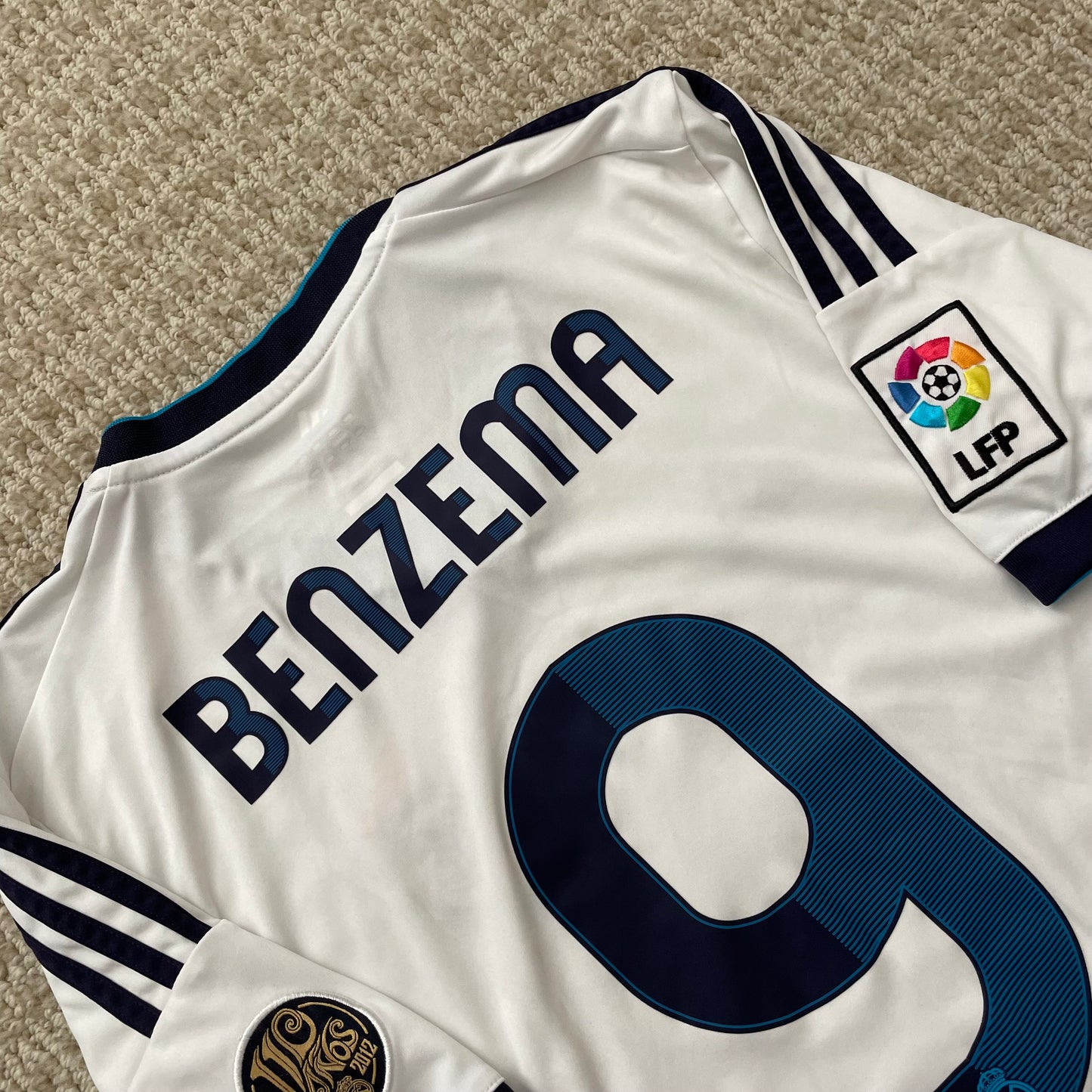 Real Madrid 2012/13 home x Karim Benzema #9 (S)